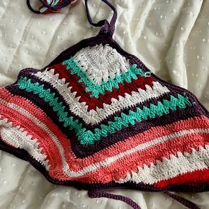 Aerie crochet bathing suit top. L/XL